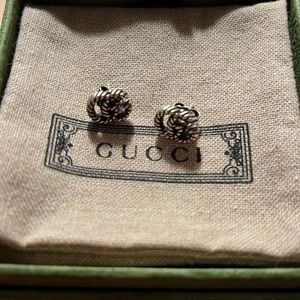 Authentic GUCCI 925 sterling silver studs